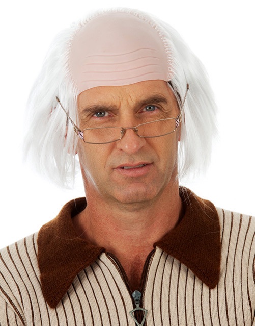 Grandpa Old Man Seniors Wig With Bald Cap Costume Wig 4681