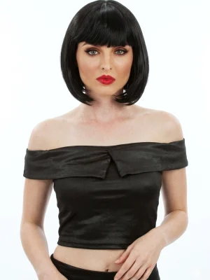 Mia Wallace Crime Boss Black Bob Wig By Allaura
