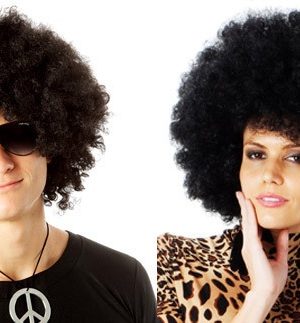 Jumbo Black Afro 70's Disco Costume Wig - Unisex - By Allaura