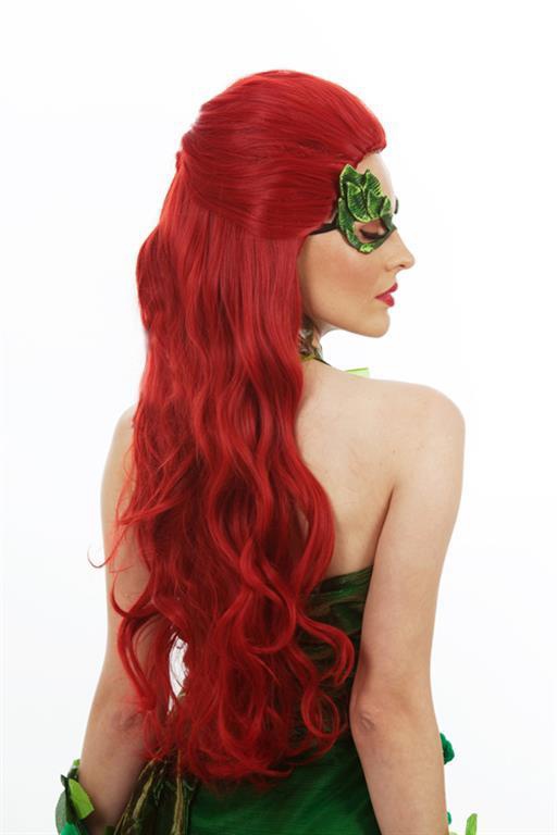 Lethal Vixen (Poison Ivy) Long Red Womens Costume Wig