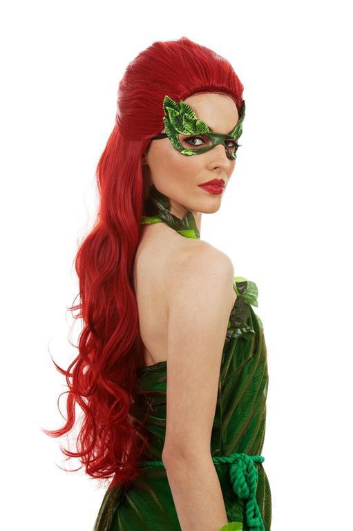 Lethal Vixen (Poison Ivy) Long Red Womens Costume Wig