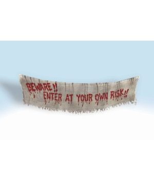 Enter At Your Own Risk Banner By Forum Novelties