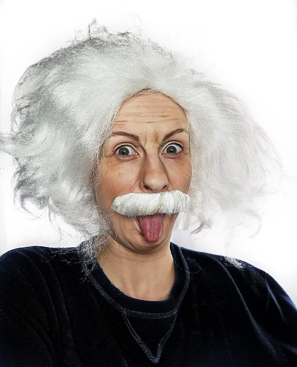 Einstein White Costume Wig and Mo By Allaura - Image 2