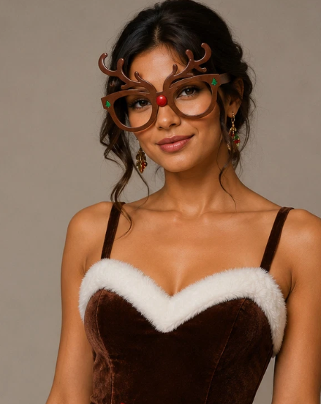 Rudolph The Red Nose Reindeer Glasses