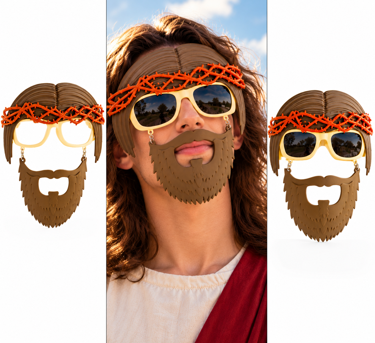 Bearded Jesus Glasses By Sun-Staches