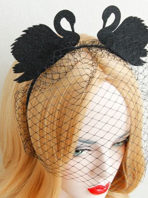 Headband Animal Ears and Swan Hair Hoop Piece Festival Wear