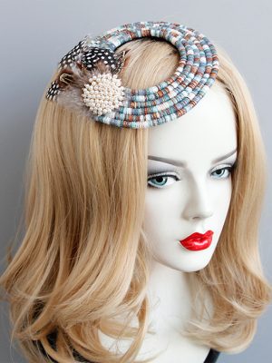 Headband Cocktail Hat Gem Décor Hair Race Day Head Piece Festival Wear