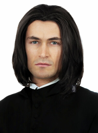Dark Professor (Severus Snape) Black Mens Boys Costume Wig - by Alluara 9300 (2)