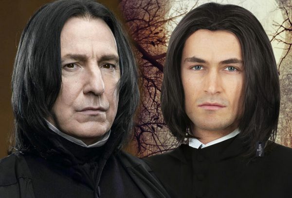 Dark Professor (Severus Snape) Black Mens Boys Costume Wig - by Allaura 9300 (4)