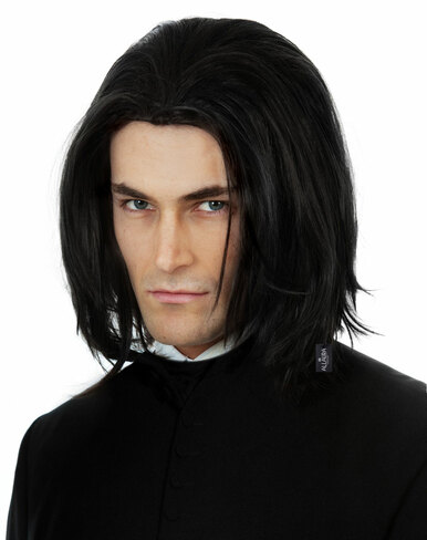 Dark Professor (Severus Snape) Black Mens Boys Costume Wig - by Allaura 9300