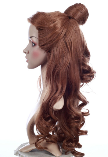 Deluxe Belle Brown Long Wig With Bun By Allaura - Image 3