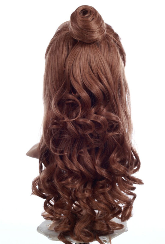 Deluxe Belle Brown Long Wig With Bun By Allaura - Image 2