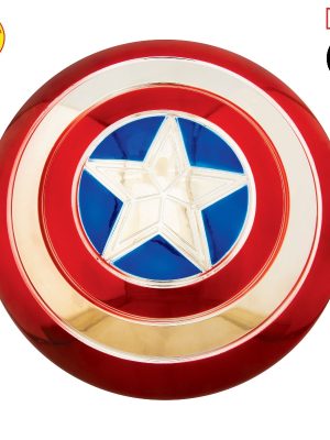 Captain America Electroplated Metallic 30cm Shield - By Rubies Marvel