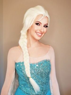 Deluxe Adult Sized Frozen Inspired Elsa Costume Women's Wig - by Allaura