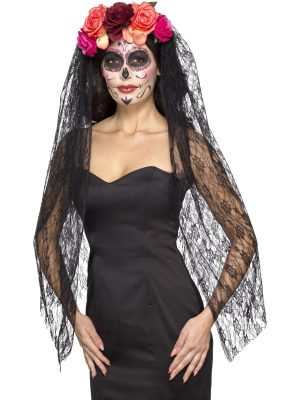 Day of the Dead Headband By Smiffys