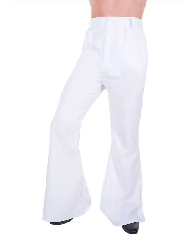Mens Flare Pants Formal Dress High Waist Slim Trousers 70s Retro Bell Bottom  Fit  eBay