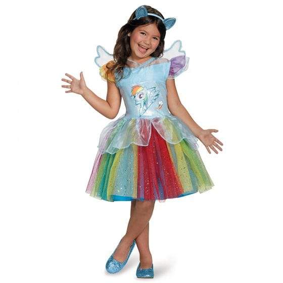 Rainbow Dash Deluxe Tutu Girls Costume By Disguise