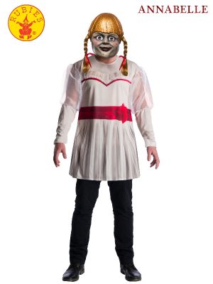 Annabelle Costume Top and Moulded Mask By Rubies