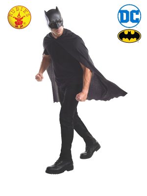 Batman Cape Plus Mask Mens Costume Set by DC Comics