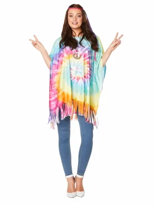 1970s Hippie Poncho Women's Costume Top By Karnival