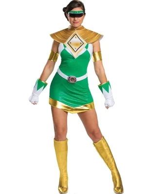 Power Ranger Green Mighty Morph Women's Costume By Disguise