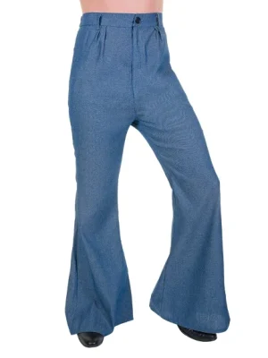 Demin Disco Look Flared Trousers By Karnival