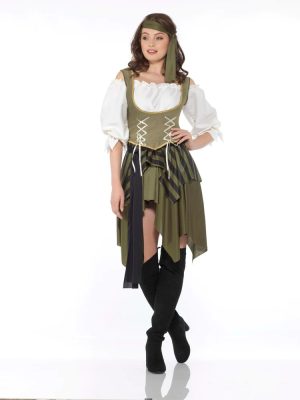 Swashbuckler Pirate Women's Costume By Karnival