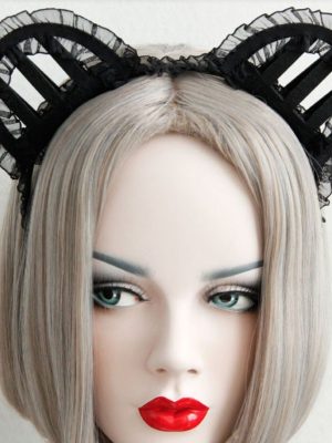 Headband Black Bear Ears Hoop Hair Piece Festival Wear