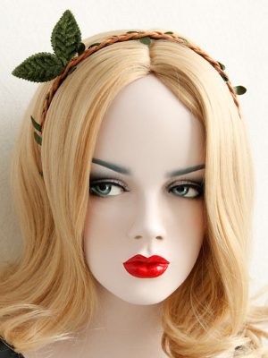 Headband Green Leaf Fairy Hoop Headband Piece Festival Wear