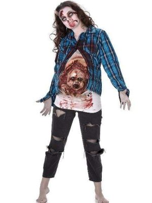 Zombie Baby Face Women's Costume By Karnival