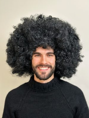 Super Jumbo 1970s Black Afro Wig By Allaura