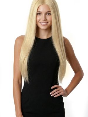 ISABELLA Blonde Long Straight Wig Kanekalon Fibers 24" By Allaura