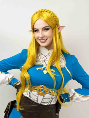 Elf Princess Z Cosplay Set Yellow Wig with Ears By Allaura