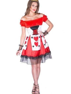 Flirty Queen of Hearts Womens Costume By Karnival