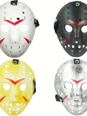 Hockey Mask White Black Silver or Orginial