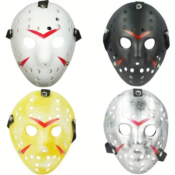 Hockey Mask White Black Silver or Orginial