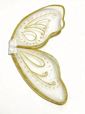 Golden Glitter Elegant Fairy Wings