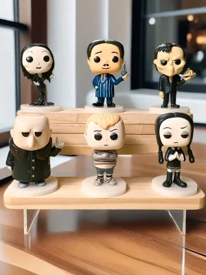 Adams Family  Big Head Ornament Set 6 in Collection