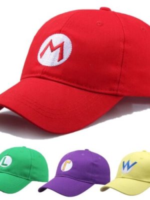 Gamer Hats Baseball Caps Super Mario Bros, Luigi,Wario, Waluigi.