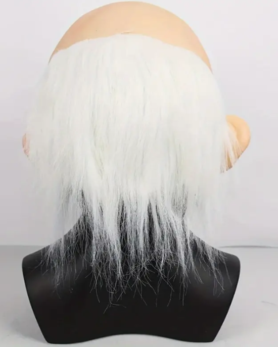Old Man Grandpa Mask with Wig - Image 4