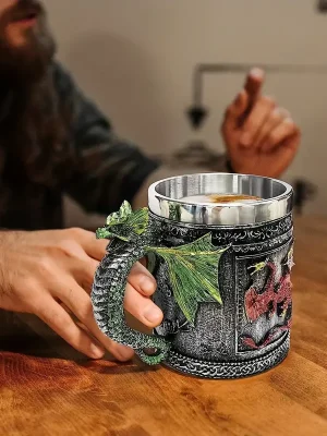 Medieval Green Dungeon Dragon Beer Tank