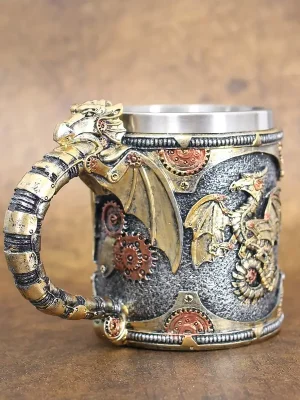 Medieval Steampunk  Dungeon Dragon Beer Tank