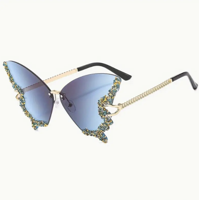 Womens Butterfly Assorterd Colours Sunglasses - Image 7