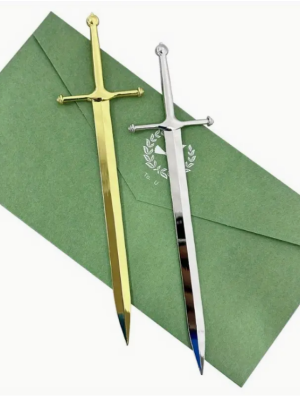 Metal Letter Envelope Opener Viking Sword - Medieval
