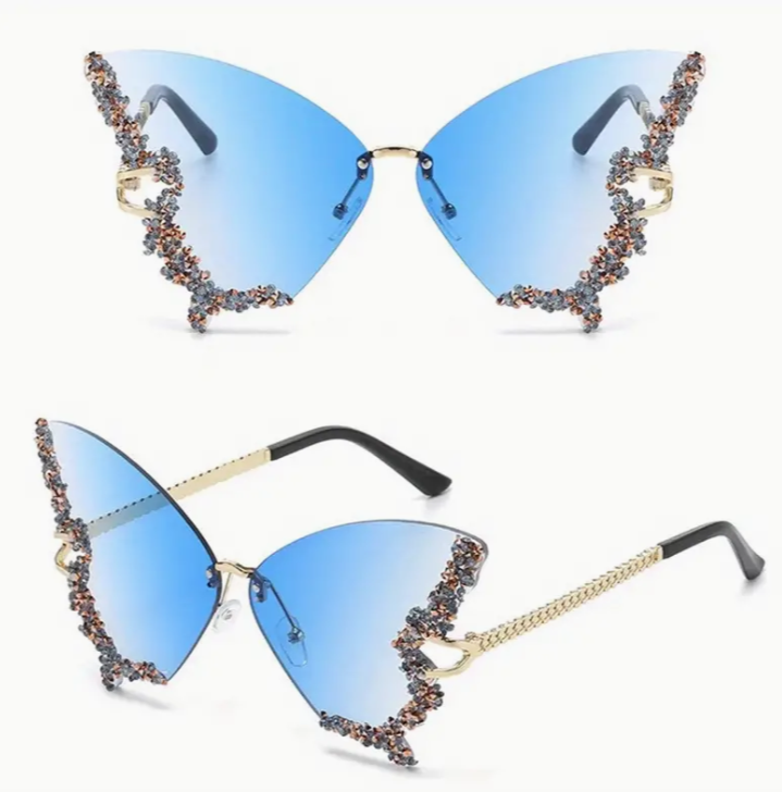 Womens Butterfly Assorterd Colours Sunglasses - Image 10