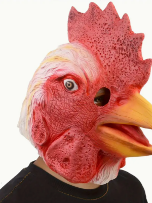 The Rooster Chicken Face Mask Latex Mask