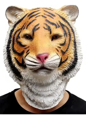 Tiger Jungle Animal Latex Mask Face Mask
