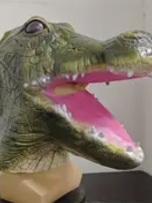 The Croc Face Mask Latex Mask