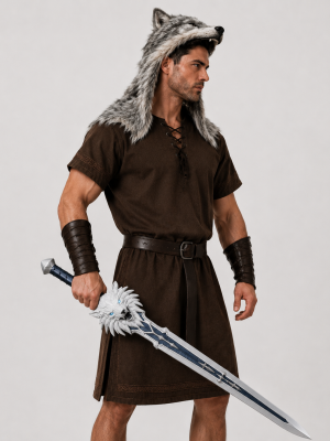 Sword Wolf Lord Polyurethane Foam Medieval Warlock Longsword Cosplay