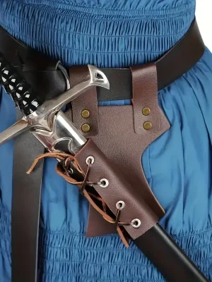 Renaissance Medieval Viking Weapon Carrying PU Leather